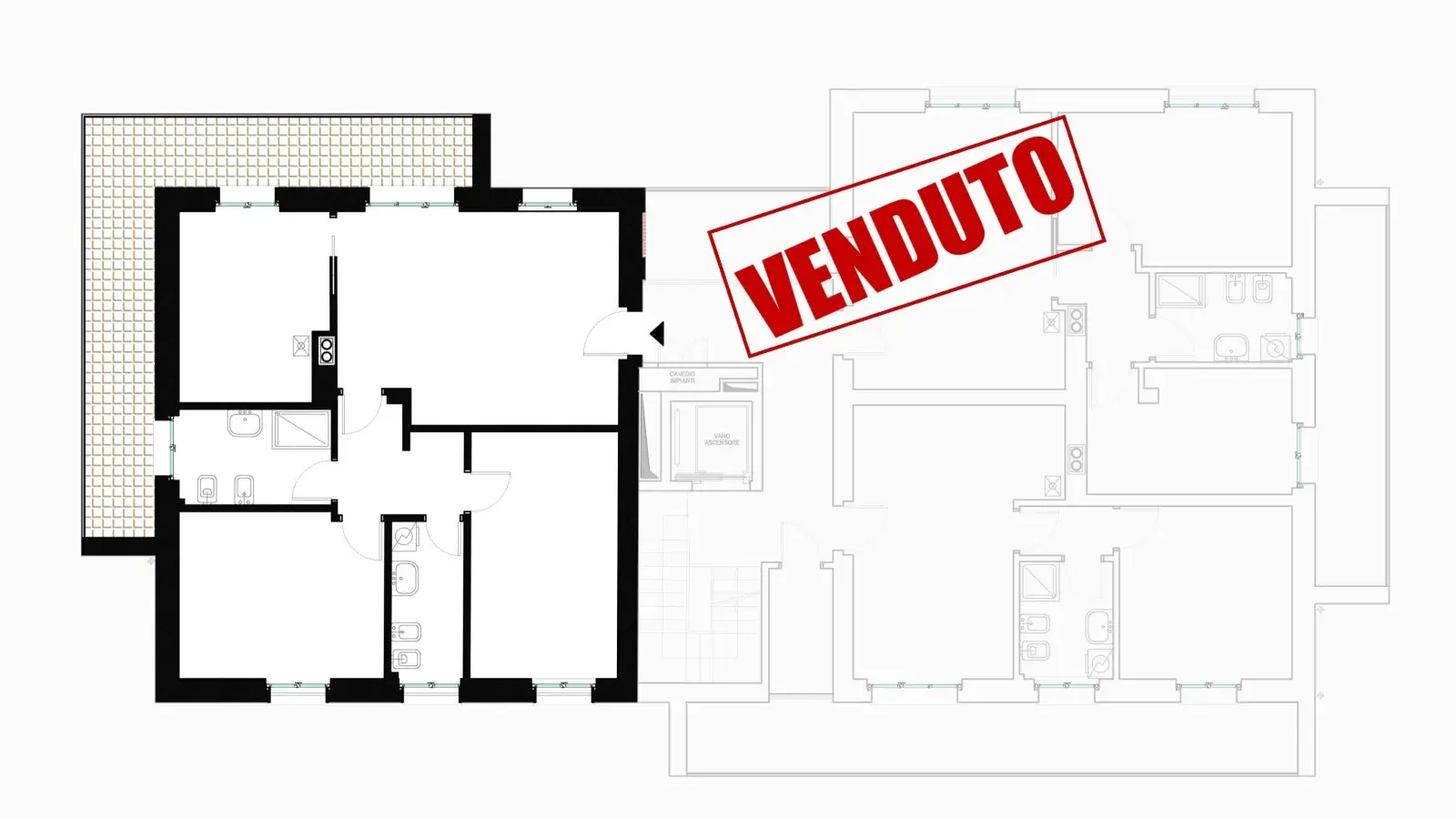 Quadrilocale in Condominio Grazia - 1° piano, CODOGNO